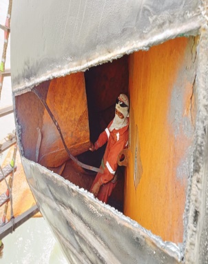 Ship repairing operation 10